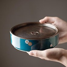 干泡小茶盤陶瓷家用功夫茶具套裝儲水簡約石茶臺迷你圓形竹制托盤XDY超夯 正品 活動 優惠 歷史價格詳細信息