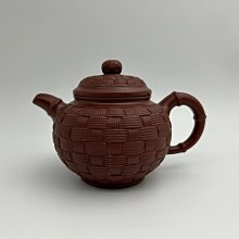 【早期】竹簍 紅土 絞泥 紫砂壺 七孔 宜興紫砂 老壺 早期壺 茶具 歷史價格詳細信息
