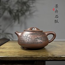 【爆款特賣】底槽清刻繪景舟石瓢230cc 薄胎 內推球孔 堅持原礦手工壺 歷史價格詳細信息