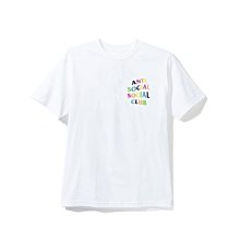 現貨 白M ASSC Anti Social Social Club Rainbow Tee 彩虹 彩色 LOGO 短T 價格比較,價格查詢,歷史價格詳細信息