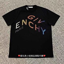 GIVENCHY 紀梵希 男款 彩色刺繡珠片  黑色短TEE 價格比較,價格查詢,歷史價格詳細信息