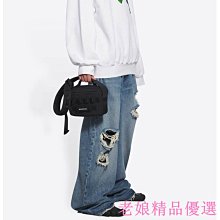 BALENCIAGA Army 小款 BB緹花帆布拼織帶手提/斜背托特包(黑色) 歷史價格詳細信息