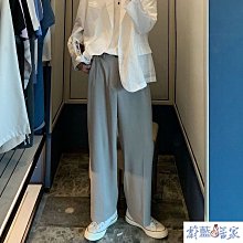 熱賣西褲男闊腿直筒寬松褲子春秋休閑長褲垂墜感DK學院制服班服西裝褲-毛毛男裝 歷史價格詳細信息