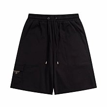 「嘎小姐的店」PPP - 2024/8月新款* 側邊立體刺繡字母logo設計鬆緊腰圍棉短褲 - 沒有尺寸表 歷史價格詳細信息