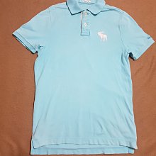 (抓抓二手服飾)  Abercrombie &Fitch A&F  水藍色   POLO衫   M   (H37) 價格比較,價格查詢,歷史價格詳細信息