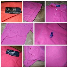 Polo Ralph Lauren 桃紅色網眼材質polo衫 專櫃小馬logo 肩寬48cm 胸寬60cm 衣長73cm  適合38腰圍 105-110公斤穿著 歷史價格詳細信息