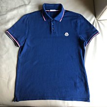 [品味人生2]保證正品 Moncler 深藍色  短袖POLO衫 size L 但適合 M 歷史價格詳細信息