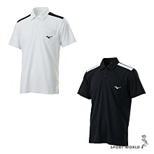 MIZUNO 男 短袖 POLO衫 上衣 運動 透氣 排汗 黑白 - 32TA151701 / 32TA151709 歷史價格詳細信息