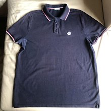 [品味人生2]保證正品 Moncler 深藍色  短袖POLO衫 size L 但適合 M 歷史價格詳細信息