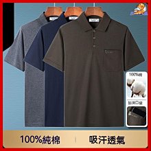 純棉短袖T恤男士翻領夏裝上衣2024新款高端體桖商務純色POLO衫潮 男短袖T恤 男短T 襯衫 針織短袖 歷史價格詳細信息
