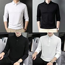 商務polo衫打底衫刷毛加厚polo衫保暖男生上衣 男士冬季刷毛加厚長袖T恤中青年時尚翻領Polo衫 歷史價格詳細信息