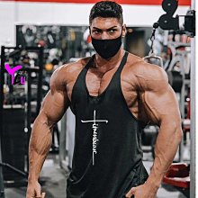 健身運動工字肌肉型背心男素色速乾彈力吊帶訓練T恤跑步擼鐵衣服-滿599免運 歷史價格詳細信息