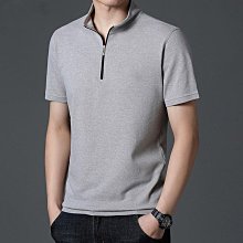 中式立領短袖POLO男 夏季必備時尚休閒POLO衫 白色短袖T恤 簡約百搭 透氣散熱 清爽不粘不變形-至簡原創 歷史價格詳細信息