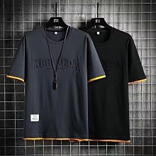 滿版印花夏季衣服 素t 潮流 日系 短袖T恤 男生 嘻哈 大尺碼 情侶 五分袖 男t 短T T恤男（XHC08） 歷史價格詳細信息