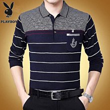 【polo】長袖T恤中老年 寬松純棉薄款翻領POLO衫上衣 polo衫男 工作服 長袖上衣 男生T恤 襯衫男 男生衣服-滿599免運 歷史價格詳細信息