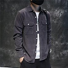 春秋季工裝休閒上衣服男棒球領復古夾克 韓版立領防風拉鍊刷毛保暖外套 男生燈芯絨外套 歷史價格詳細信息
