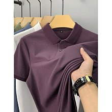 翻領短袖T恤夏季男款POLO衫緊身時尚素色衫簡約商務風男時裝上衣-22號穿搭 歷史價格詳細信息