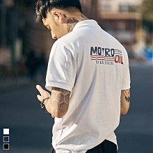 男POLO衫短袖t恤港風潮牌男服寬鬆個性印花翻領休閒藝文立領上衣polo衫男短袖男t恤短袖短袖polo衫-22號穿搭 歷史價格詳細信息