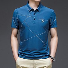 2024 夏季 中老年爸爸裝 男休閒短袖上衣 翻領polo衫 logo 企鵝標 馬球衫-至簡原創 歷史價格詳細信息