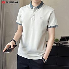 男士商務休閒polo冰絲翻領t恤男M-3XL 2023夏季潮流polo短袖速乾t恤男士上 歷史價格詳細信息