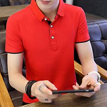 純棉短袖T恤男士翻領夏裝上衣2024新款高端體桖商務純色POLO衫潮 男短袖T恤 男短T 襯衫 針織短袖 歷史價格詳細信息