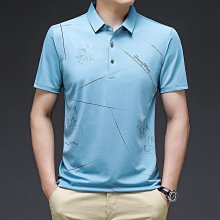 男士商務休閒polo冰絲翻領t恤男M-3XL 2023夏季潮流polo短袖速乾t恤男士上 歷史價格詳細信息