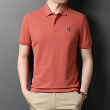 新款男士短袖polo衫亮色翻領半袖男裝絲光珠地棉修身時尚潮 男短袖t 男裝 歷史價格詳細信息