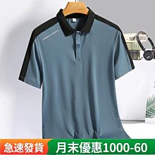 M-5XL冰絲短袖Polo衫 男生上衣 短袖Polo衫男 運動polo衫 速乾T恤 翻領短袖T恤 排汗Polo衫 速乾透-22號穿搭 歷史價格詳細信息