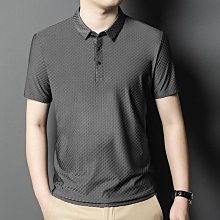 冰絲涼感polo衫 冰絲無痕polo衫 彈力透氣polo衫 涼感衣 排汗衫 男士翻領polo衫 短袖t恤男 休閒polo-22號穿搭 歷史價格詳細信息