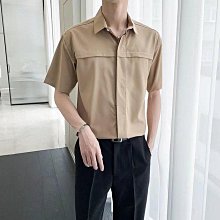 韓系polo衫 寬鬆 工裝短袖 口袋上衣男 polo衫男 M-3XL 工裝男上衣 潮牌ins復古polo衫-22號穿搭 歷史價格詳細信息