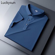 男士冰絲無痕polo衫短袖 2024夏季高檔提花polo衫 翻領素色t恤男 男士商務休閒polo衫 親膚舒適 男生衣著-22號穿搭 歷史價格詳細信息