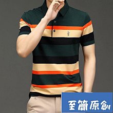 男式短袖polo衫 休閒時尚短袖T恤 夏季時尚休閒男式商務馬球t恤 T卹男士 對比色拼接Polo衫-至簡原創 歷史價格詳細信息