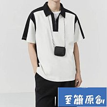 男POLO衫 短袖 夏  半拉鍊T恤-22號穿搭 歷史價格詳細信息