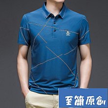 男士polo衫夏季中青年簡約翻領POLO衫刺繡短袖高品質潮流上衣T恤保羅男短袖男上衣 人氣時尚流行polo-至簡原創 歷史價格詳細信息
