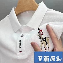 polo衫短袖男夏季寬鬆刺繡重磅青少年t恤學院風撞色短袖體恤潮牌-至簡原創 歷史價格詳細信息