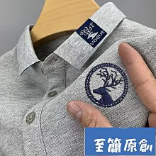 歐美風短袖男士polo衫港風中老年青年寬鬆純色翻領p-22號穿搭 歷史價格詳細信息