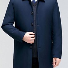 高品質男裝西裝外套保暖棉服風衣冬季新款中老年男士保暖羊絨大衣長款休閑上衣商務外套爸爸裝男款 歷史價格詳細信息