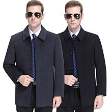 2023秋冬季新款中年男士綿羊皮真皮皮衣休閑西裝領上衣爸爸裝外套 歷史價格詳細信息