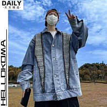 牛仔外套男 日系復古潮牌 春秋季薄款 黑色潮流帥氣寬鬆休閒工裝夾克 男士上衣外套-潮男服飾 歷史價格詳細信息