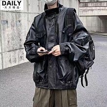 美式復古機車皮衣外套男vibe風棒球服vintage皮夾克男裝新款 歷史價格詳細信息