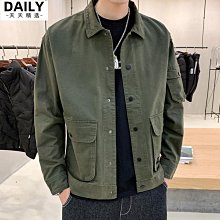 春秋軍裝夾克男 工裝夾克 純棉水洗立領飛行員鋪棉外套 防風外套 工裝外套 薄外套 外套男 夾克 外套男 歷史價格詳細信息