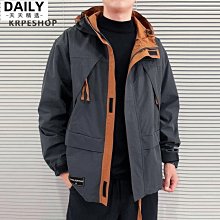 男士外套港風ins衝鋒衣男運動時尚休閒上衣美式復古潮流百搭B0412 衝鋒衣外套男士秋季高級感痞帥氣春秋夾克ins-潮男服飾 歷史價格詳細信息