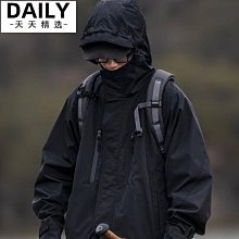 日系防水衝鋒衣 連帽立體口袋工夾克 男寬鬆機能外套 風衣潮牌 工裝外套 歷史價格詳細信息