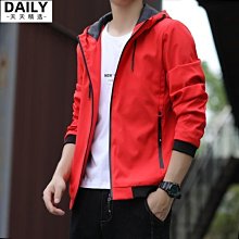 男運動防風外套 防風外套 運動外套 潮流外套 素色外套 連帽外套【現貨】 歷史價格詳細信息