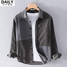 燈芯絨長袖襯A男秋季 新款工裝風長袖襯A外A 外貿  A 歷史價格詳細信息