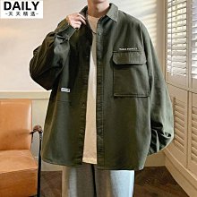 新款襯衫男士春季寬松休閑港風大碼情侶裝襯衫外套潮C740  A 歷史價格詳細信息