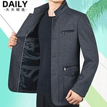 精選商務夾克爸爸裝外套大尺碼外套男休閒外套6折 夾克外套男春秋款新款中老年男士休閒寬鬆中年夾-時尚男裝 歷史價格詳細信息