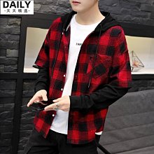 假兩件連帽夾克男春秋季裝大碼日系oversize潮流牌休閑沖鋒衣外套 歷史價格詳細信息