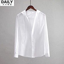 多巴胺穿搭   長袖亞麻連帽襯衫 男薄款寬鬆素色棉麻襯衫 外套男大尺碼天天精選 價格比較,價格查詢,歷史價格詳細信息