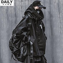 外套女國潮機能風巫師帽夾克男女厭世喪系高街情侶寬鬆拉鍊衝鋒衣-潮男服飾 歷史價格詳細信息